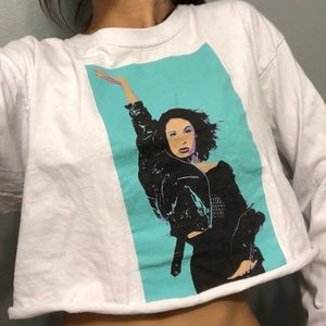 Crop top Official Selena long sleeve shirt
